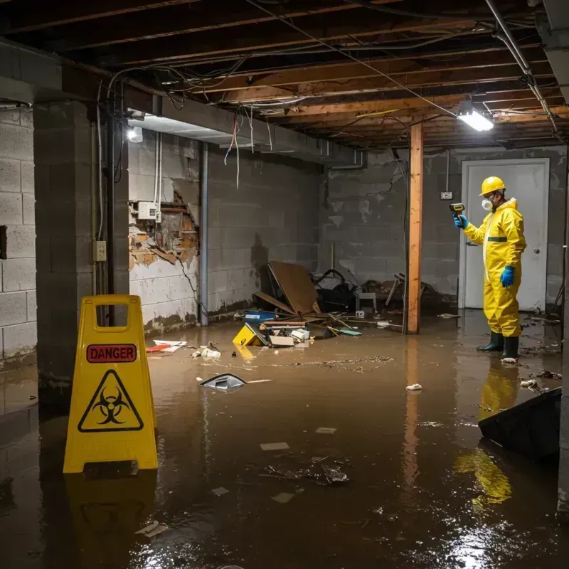 Flooded Basement Electrical Hazard in Altamont, TN Property